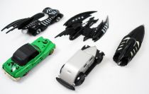 Batman Forever - Set of 5 die-cast vehicles : Batmobile, Batboat, Batwing, Riddler Car, Two-Face Armored Car