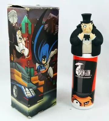 Batman La S�rie Anim�e - Bouteille Bain Moussant avec Boite - Le Pingouin - Avon 1993