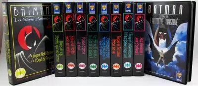 Batman La S�rie Anim�e (1993) - Lot de 10 Cassettes VHS Warner Home Video avec \ Batman contre le Fantome Masqu�\ 