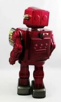 Battery Operated Tin Robot - Space Evil Robot (Metal House Bliking)