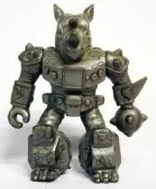Battle Beasts - #09 Rocky Rhino \'\'silver monochrome\'\' (loose without weapon)