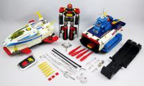 Battle Fever J - Battle Fever & Battle Shark DX - Diecast Robot & Vehicle - Popy (loose)