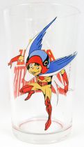 Battle of the Planets - Amora drinking glass - Keyop the Swallow