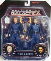 Battlestar Galactica - Diamond Select figures - Col. Saul Tigh & Lt. Felix Gaeta