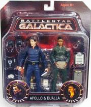Battlestar Galactica - Diamond Select figures - Lee \'\'Apollo\'\' Adama & Anastasia \'\'Dee\'\' Dualla