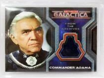 Battlestar Galactica (1978) - Trading Card Rittenhouse Archives 2004 - Lorne Greene as Commander Adama CC1 Costume Card