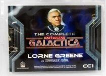 Battlestar Galactica (1978) - Trading Card Rittenhouse Archives 2004 - Lorne Greene as Commander Adama CC1 Costume Card