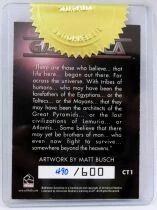 Battlestar Galactica (1978) - Trading Card Rittenhouse Archives 2004 - Matt Bush CT1 490/600