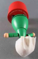 Becassine -  Vilac - 4\  Wood Push Puppet Figure 