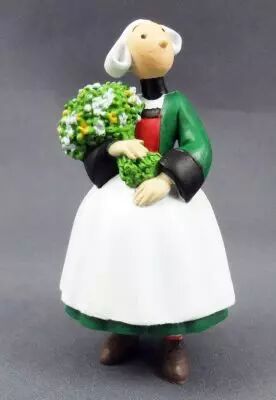 B�cassine - Figurine PVC Plastoy - B�cassine avec bouquet de fleurs