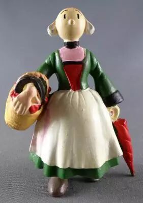 B�cassine - Figurine PVC Plastoy - B�cassine avec panier & parapluie
