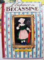 Bécassine - Gautier-Languereau Hachette - 8\'\' Bendable Doll (Porcelain & Fabrics) with Book \ Becassine\'s Childhood\  