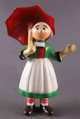 B�cassine - Minerve - 2\  pvc Figure - Becassine with Ombrella