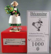 Becassine - Pixi Collection Origine Ref.6446 - Metal figure Becassine with Flower Boxed with Certificate 