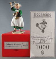 Becassine - Pixi Collection Origine Ref.6449 - Metal figure Becassine with Tambourine Boxed with Certificate 