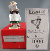 Becassine - Pixi Collection Origine Ref.6452 - Metal figure Becassine and her pile of books Boxed with Certificate 