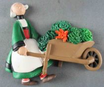 Bécassine - Plastoy PVC Magnet - Bécassine & Wheelbarrow