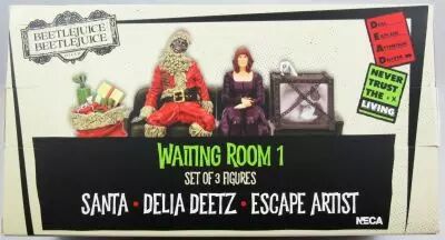 Beetlejuice - NECA - Pvc figures set \ Waitin Room 1\  : Santa, Delia Deetz, Escape Artist