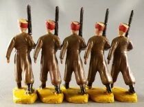 Beffoid - French Colonial Army - 5 x Zouave Brown Outfit Marching Rifle Shoulder