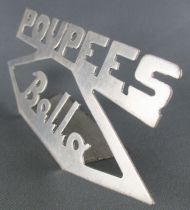 Bella - Présentoir de Magasin Plv Logo - Aluminium 14 x 6cm