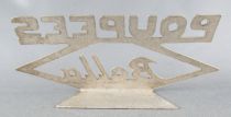 Bella - Présentoir de Magasin Plv Logo - Aluminium 14 x 6cm