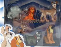 Belle et le Clochard - Kid\'M Disney Classic - Coffret de 6 Figurines PVC Neuf