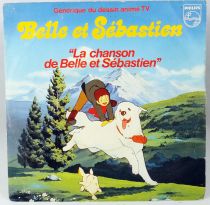 Belle et Sébastien - Disque 45T - Générique du dessin animé - Disque Philips 1982