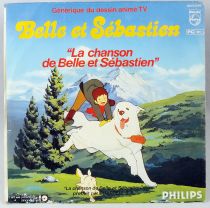 Belle et Sébastien - Disque 45T - Générique du dessin animé - Disque Philips 1982
