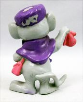 Bernard & Bianca - figurine pvc Bully - Bianca (noeud et chapeau violet)