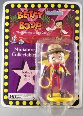 Betty Boop - Figurine PVC Miniature Collectables MD Toys - Betty Boop Cow-Boy Neuve sous Blister
