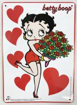Betty Boop - Plaque émaillée - Betty Boop amoureuse