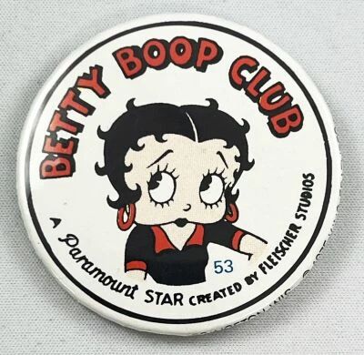 Betty Boop Club - Button Pinback Jack-Box / Paramount (1975)
