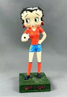 Betty Boop Footballeuse (Equipe d\'Espagne) - Figurine R�sine M6 Interactions