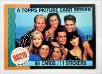 Beverly Hills 90210 - Topps Trading Cards (1991) - Série complète 88 cartes + 11 stickers