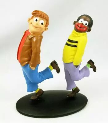 Bibi Fricotin - Statuette R�sine - Bibi Fricotin et Razibus Zouzou
