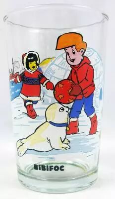 Bibifoc - Verre � moutarde Amora - Ayma, Tommy et Bibifoc devant l\'igloo