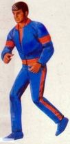 Big Jim - Adventure series - Blue and Orange sport outfit (ref.8211)