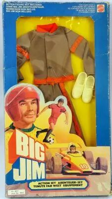 Big Jim Série Aventure - Tenue De Sportif Bleue Et Orange (ref.8211) Mattel Neuve