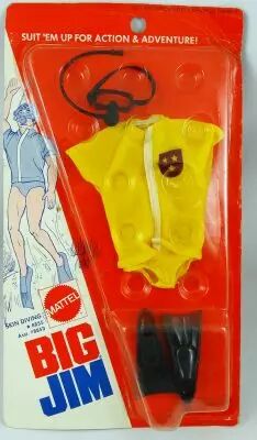 Big Jim - S�rie Sport - Tenue de Plong�e en apn�e (ref.8855) Mattel
