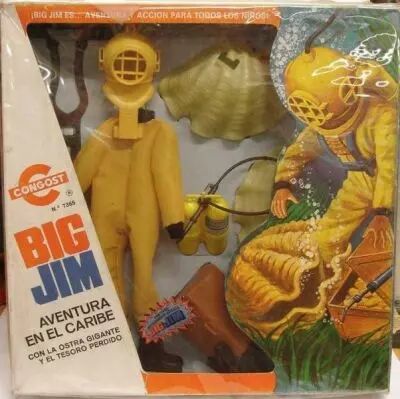 BIG JIM MATTEL Agent Secret + Terror Off Tahiti Ref 7365