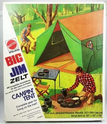 Big Jim S�rie Aventure - La Tente de Big Jim (ref.8873) occasion en boite 