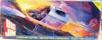 Big Jim S�rie Commando - Command Copter / H�licopt�re Commando occasion en boite (ref.9583)