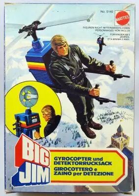 Big Jim S�rie Espionnage - Gyrocopt�re et mat�riel de d�tection neuf en boite (ref.5140)