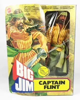 Big Jim S�rie Pirates - Captain Flint (ref.2263) Mattel (loose with box)