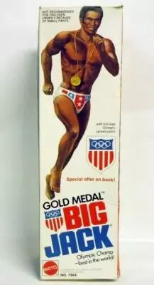 Big Jim S�rie Sport - Big Jack (M�daille d\'Or Olympique) neuf en boite (ref.7364)