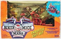 Biker Mice from Mars - Gift Set : Throttle & Chromotanium Martian Monster Bike - Galoob