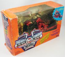 Biker Mice from Mars - Gift Set : Throttle & Chromotanium Martian Monster Bike - Galoob