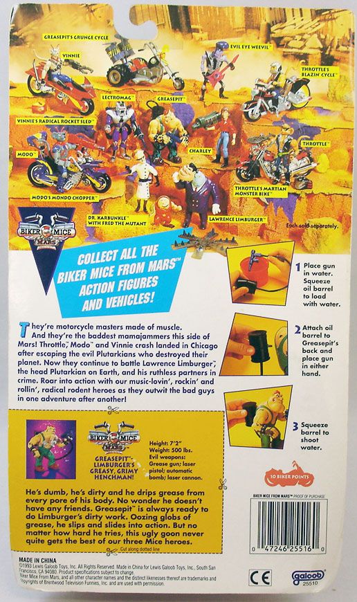Biker Mice from Mars - Greasepit - Galoob