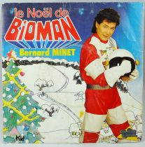 Bioman - Le Noël de Bioman - Chanson interprétée par Bernard Minet - Disque 45Tours AB Kid 1988