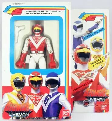 Bioman 3 Liveman - Bandai - Faucon Rouge (m�tal)